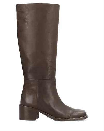 Phenumb Copenhagen - Martina Square Long Støvle - Chocolate Leather